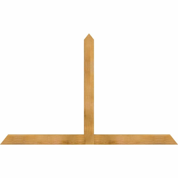 Ekena Millwork Portland Rough Sawn Timber Gable Bracket, Western Red Cedar, 72"W x 45"H x 2"D x 4"F, 15/12 Pitch GBW072X45X0204POR00RWR - main